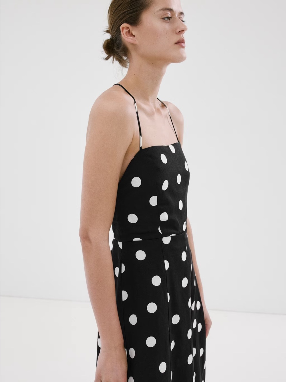 NWT (size M) MANGO LYOCELL POLKA DOT DRESS - Picture 3 of 12